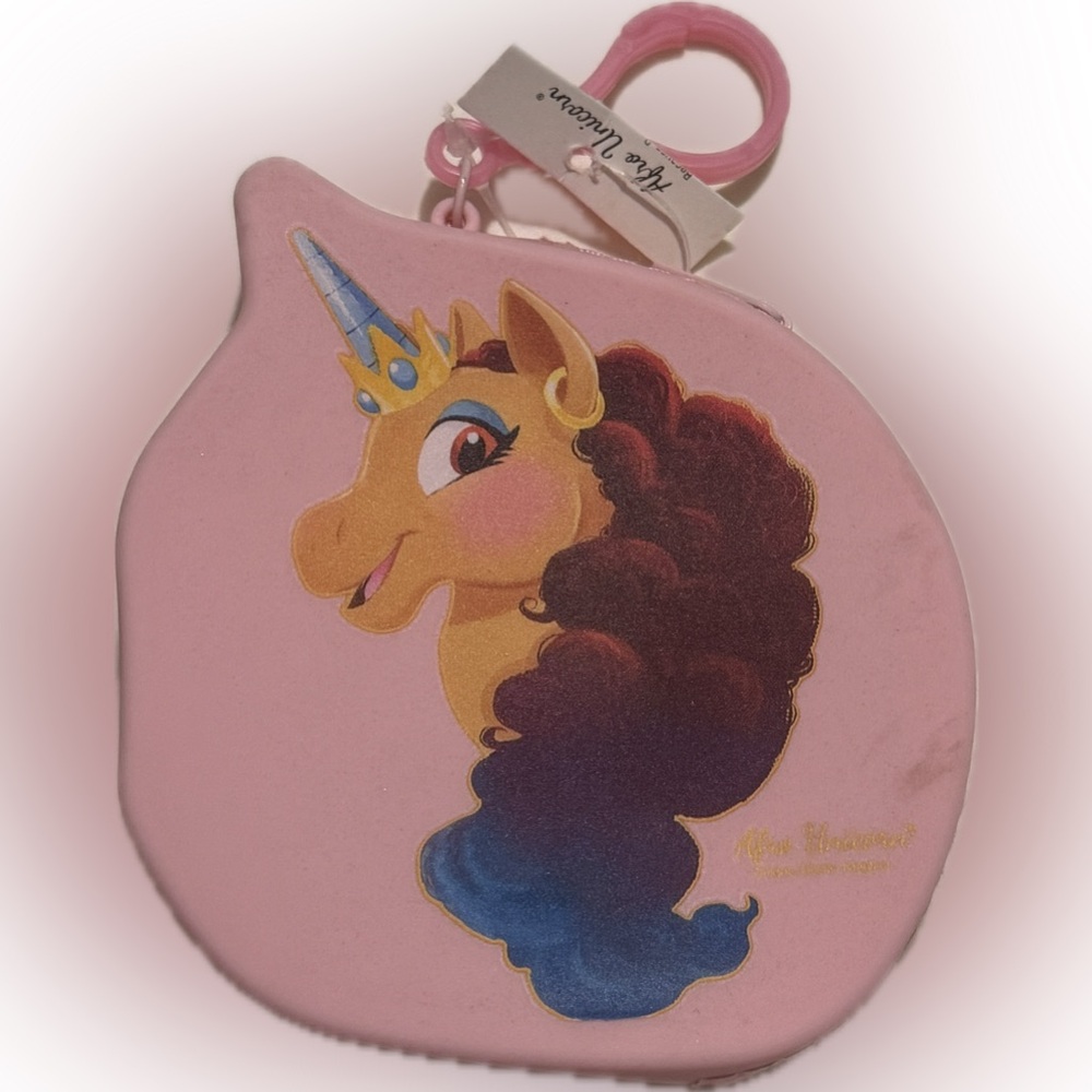 NWT  Adorable Pink Unicorn Kids Clip To Attach To Backpack Or Lunchbox